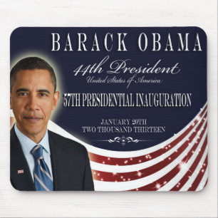 Tapis De Souris Souvenir 2013 d'inauguration d'Obama Mousepad