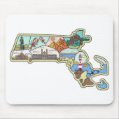 Tapis De Souris Souvenir de Boston Cape Cod Salem (Devant)