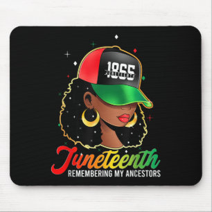 Tapis De Souris Souvenir de mes ancêtres JunetDix Célébrer Blac