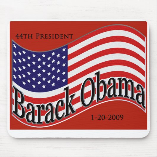Tapis De Souris Souvenir de Mousepad d'inauguration d'Obama (Devant)