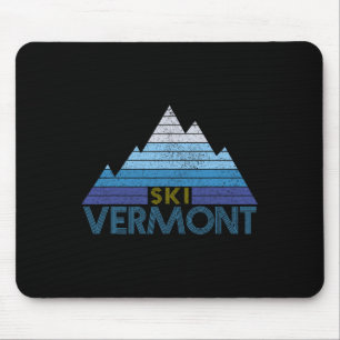 Tapis De Souris Souvenir de ski du Vermont Sport de montagne vinta