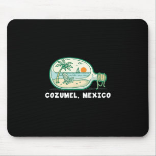 Tapis De Souris Souvenir de vacances à Cozumel au Mexique pour hom