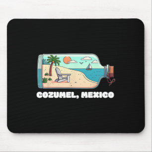 Tapis De Souris Souvenir de vacances à Cozumel au Mexique pour hom