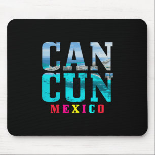 Tapis De Souris Souvenir de vacances d'été à la plage de Cancun au