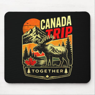 Tapis De Souris souvenir de voyage au Canada montagne orignal vaca
