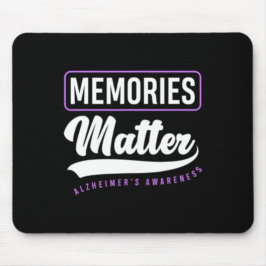 Tapis De Souris Souvenirs importants Alzheimer Supporter Alzheimer (Devant)