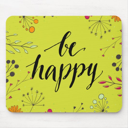 Tapis De Souris Soyez 5 heureux (Devant)
