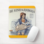 Tapis De Souris Soyez aimable avec le mousepad d'animaux (Avec souris)