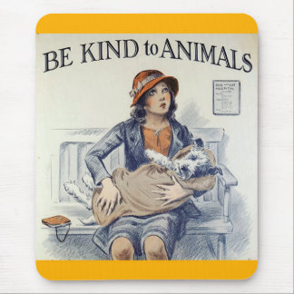 Tapis De Souris Soyez aimable avec le mousepad d'animaux
