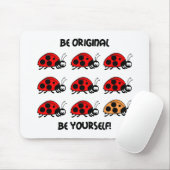 Tapis De Souris Soyez coccinelle originale (Avec souris)