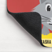 Tapis De Souris Soyez curieux Chat persan gris avec note moderne (Coin)