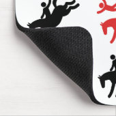 Tapis De Souris Soyez différent - dire drôle de cheval (Coin)