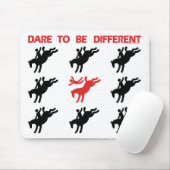 Tapis De Souris Soyez différent - dire drôle de cheval (Avec souris)