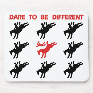 Tapis De Souris Soyez différent - dire drôle de cheval