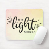 Tapis De Souris Soyez la lumière Matthieu 5:14 Souris Pad (Avec souris)