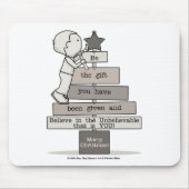 Tapis De Souris Soyez l'arbre de Noël-cadeau (Devant)