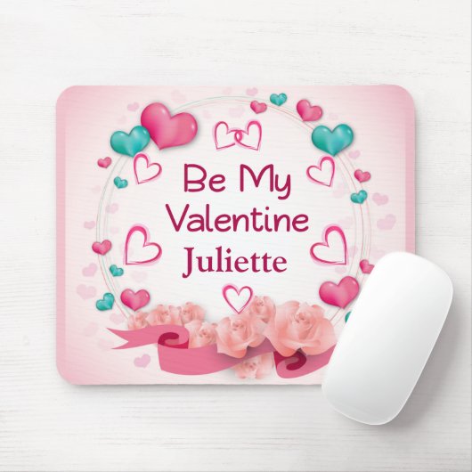 Tapis De Souris Soyez Mon Saint Valentin Personnalisé Mousepad (Avec souris)