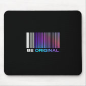 Tapis De Souris Soyez Original – Inspiré du code-barres holographi (Devant)