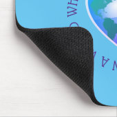 Tapis De Souris Soyez une citation inspirante globe (Coin)