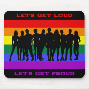 Tapis De Souris Soyons forts, soyons fiers de la fierté LGBTQ