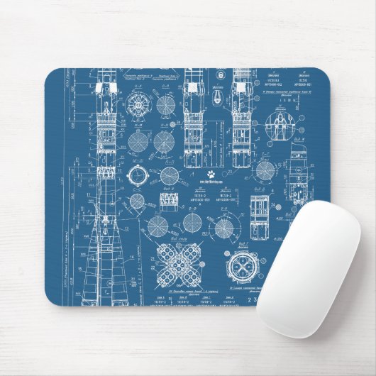 Tapis De Souris Soyouz Blanco (Avec souris)
