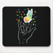 Tapis De Souris Sp Sensibilisation sur l'autisme de puzzle de puzz (Devant)