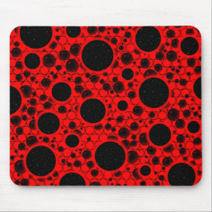 Tapis De Souris Space Bubble Spots - Rouge