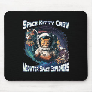 Tapis De Souris Space Kitty Space Explorateurs Cute Kitty Dans L'E