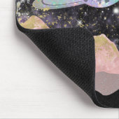 Tapis De Souris Space Mountains Gold Starry Sky Galaxy Planètes (Coin)