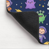 Tapis de souris Space Rocket – Motif Alien Mignon (Coin)