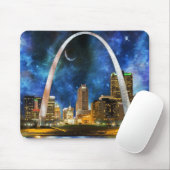 Tapis De Souris Spacey St. Louis Skyline (Avec souris)