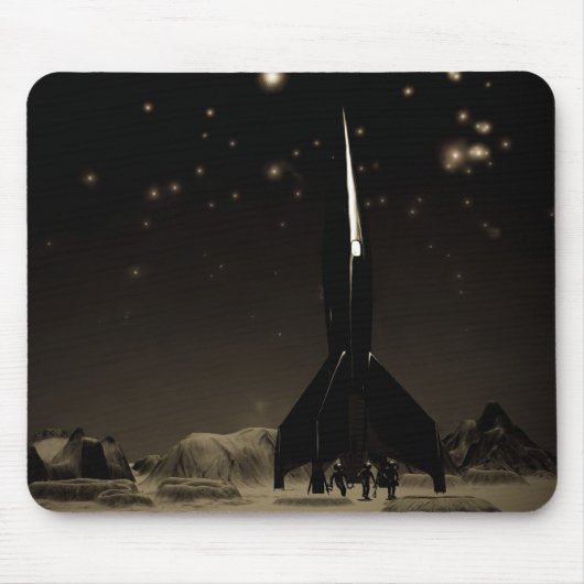 Tapis De Souris Spacity et Rocketship Mousepad (Devant)