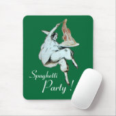 Tapis De Souris SPAGHETTI PARTY ITALIAN KITCHEN, RESTAURANT rouge (Avec souris)