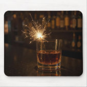 Tapis De Souris Sparkler In a Glass Of Whiskey (Devant)