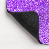 Tapis De Souris Sparkly Bokeh Faux Violet Violet Parties scintilla (Coin)