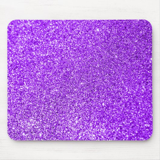 Tapis De Souris Sparkly Bokeh Faux Violet Violet Parties scintilla (Devant)