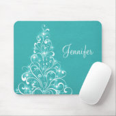 Tapis De Souris Sparktree Holiday Tree Mousepad, Aqua (Avec souris)