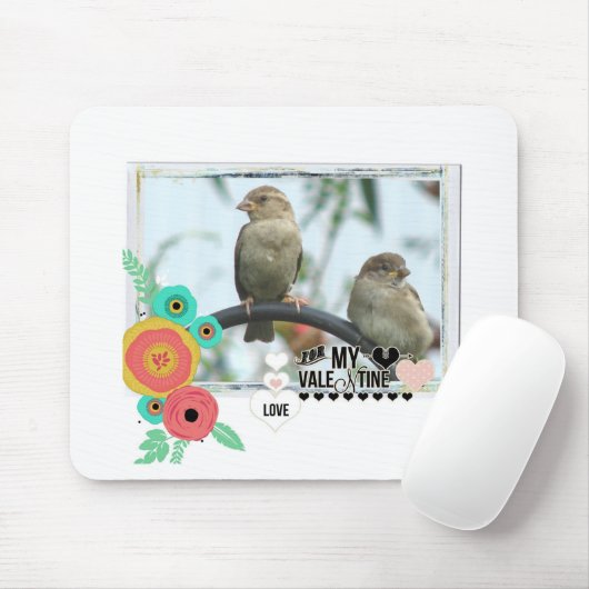Tapis De Souris Sparrow Valentine (Avec souris)