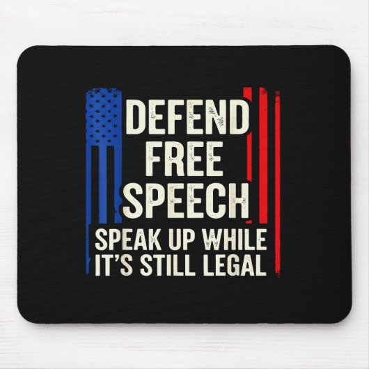 Tapis De Souris Speak Up While It’s Still Legal Human Dom Rights J (Devant)