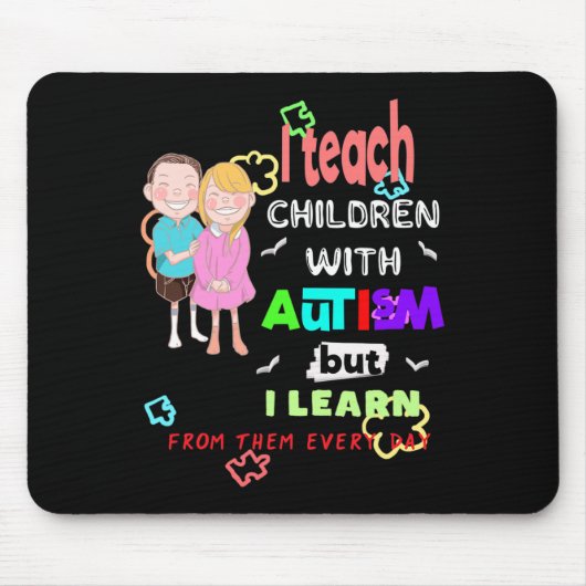 Tapis De Souris Spécial Ed Sped Enseignant Enseigner Cool Autisme (Devant)