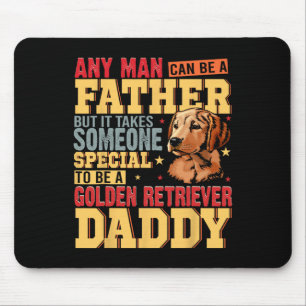 Tapis De Souris Special Golden Retriever Daddy Fête des pères Chie