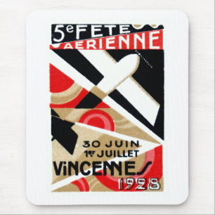 Tapis De Souris Spectacle aérien de Paris 1928