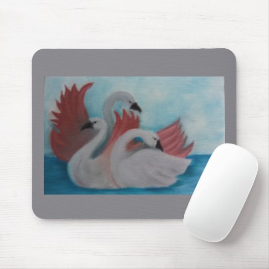 Tapis de Souris Spectacle de Cygnes (Avec souris)