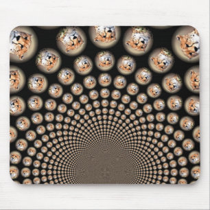 Tapis De Souris Spectacle de Tournoiement de Guépard – Frénésie Fé