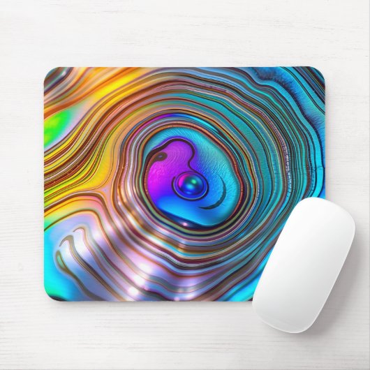 Tapis De Souris Spectre d'Abalone Nacre (Avec souris)