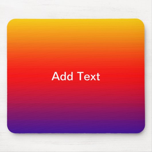 Tapis De Souris Spectre des couleurs horizontales -1 (Devant)