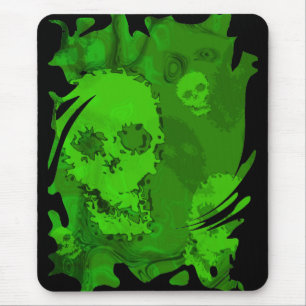 Tapis De Souris Spectres crâniens tourbillonner mousepad