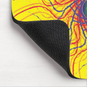 Tapis de souris Speider eye / Fond jaune vif (Coin)
