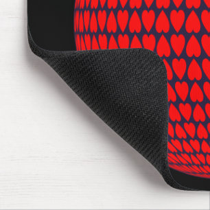Tapis De Souris Sphère des coeurs alternatifs