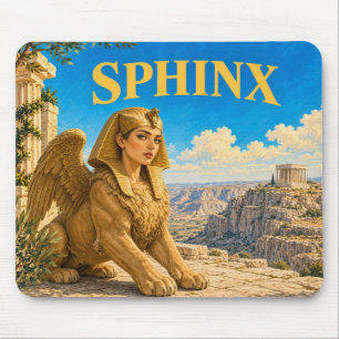 Tapis De Souris Sphinx, Monstre de Fantasy Gothique